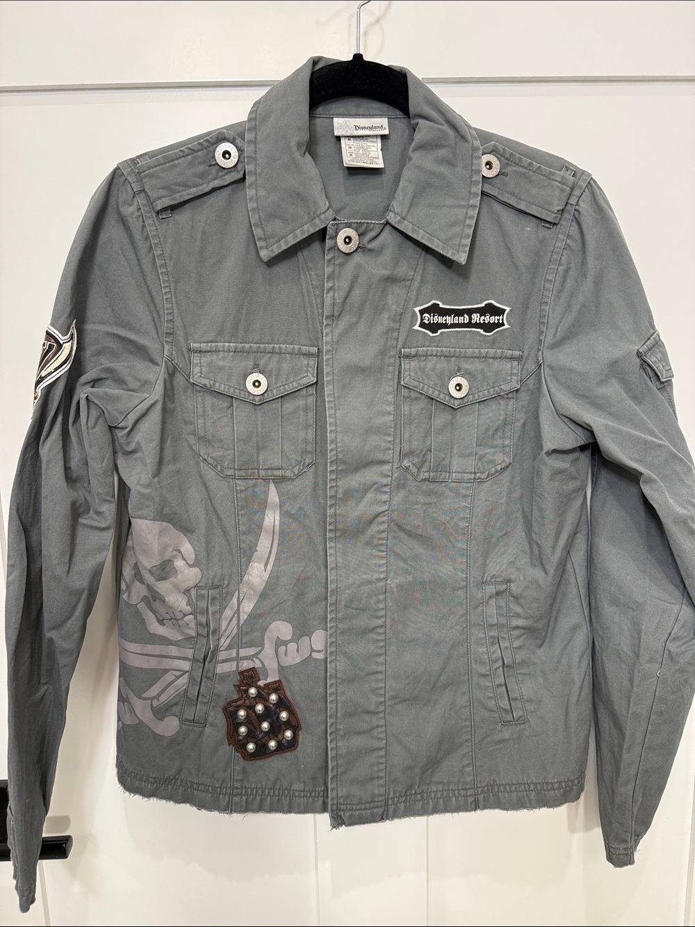 Disney Pirates of the Caribbean Utility Jacket with Skull & Patch Details